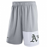 Men's Oakland Athletics Nike Gray Dry Fly Shorts